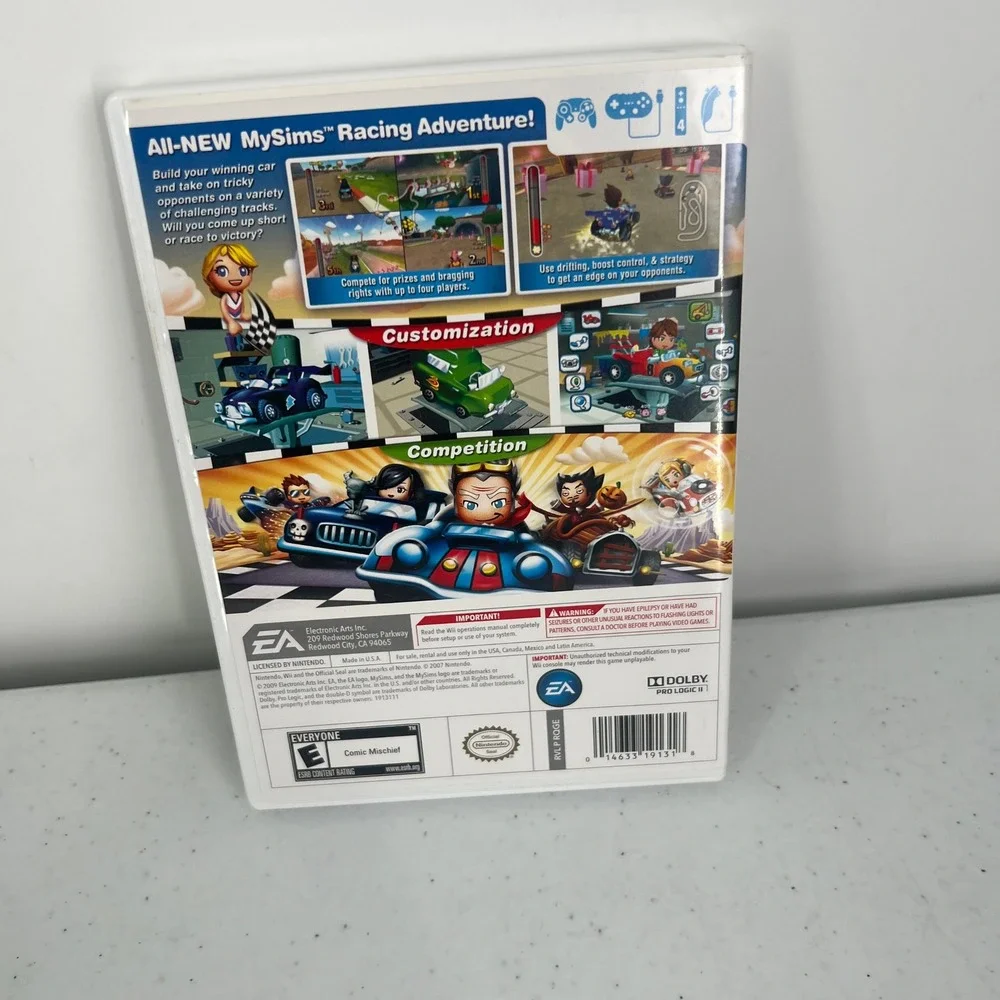 Nintendo Wii 5 Game Bundle Boom Blox Bash Party MySims Racing Speed Racer Dragon - Picture 6 of 10